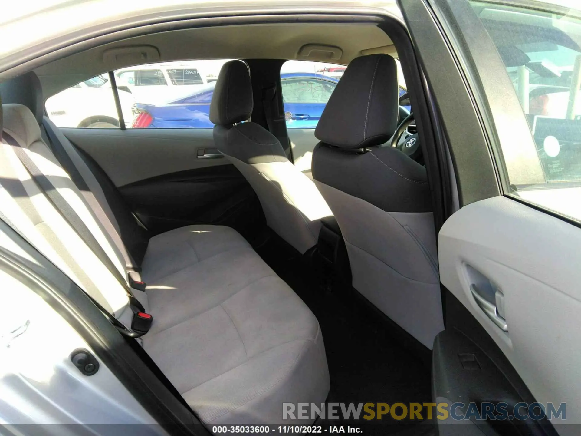 8 fotografías del automóvil dañado 5YFEPMAE7MP216068 TOYOTA COROLLA 2021