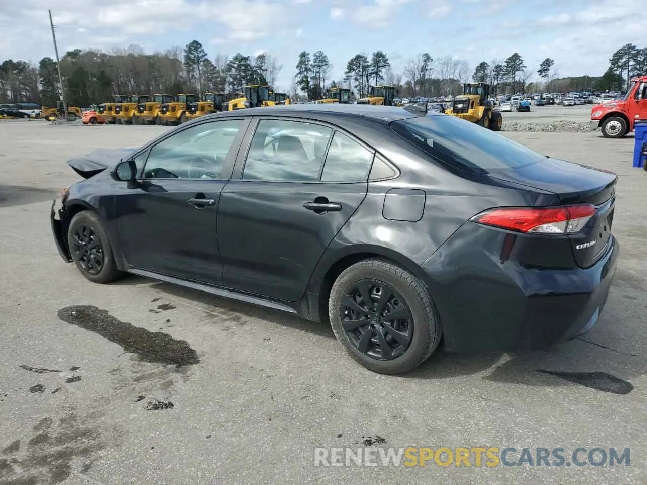 2 fotografías del automóvil dañado 5YFEPMAE7MP216216 TOYOTA COROLLA 2021