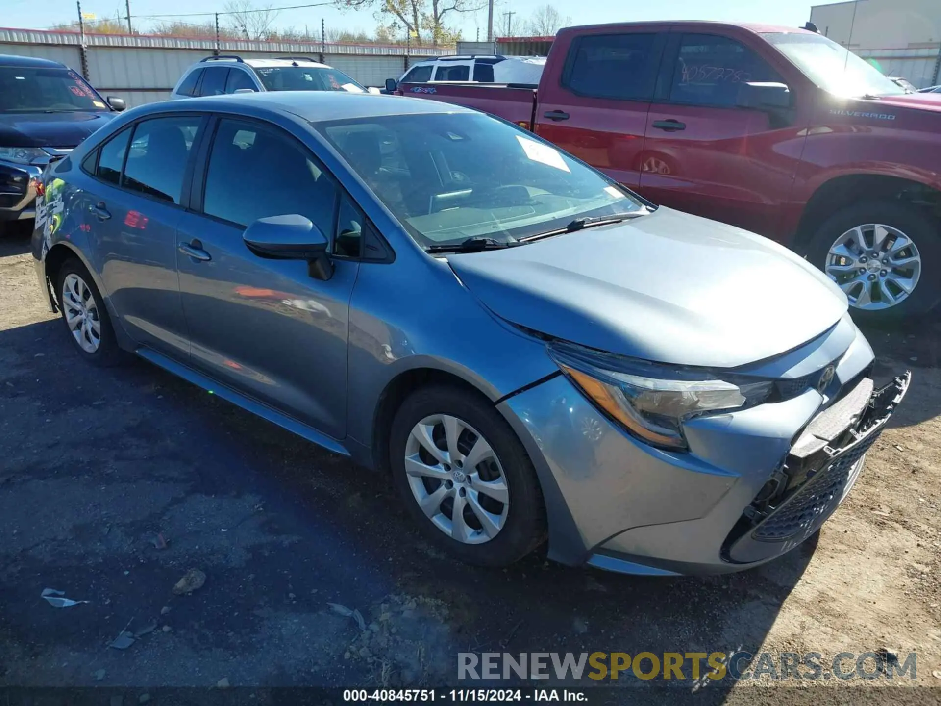 1 fotografías del automóvil dañado 5YFEPMAE7MP222761 TOYOTA COROLLA 2021