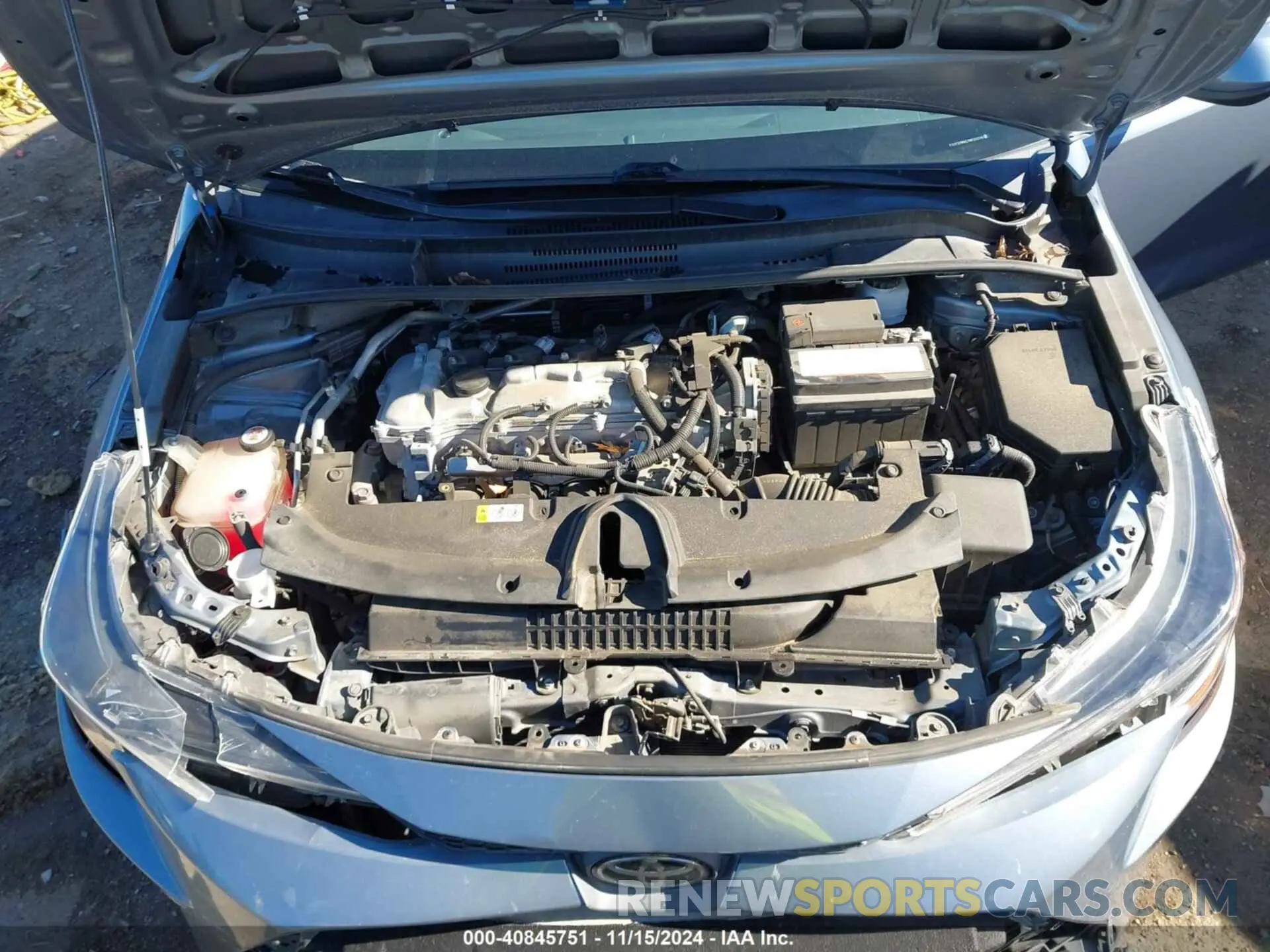 10 fotografías del automóvil dañado 5YFEPMAE7MP222761 TOYOTA COROLLA 2021