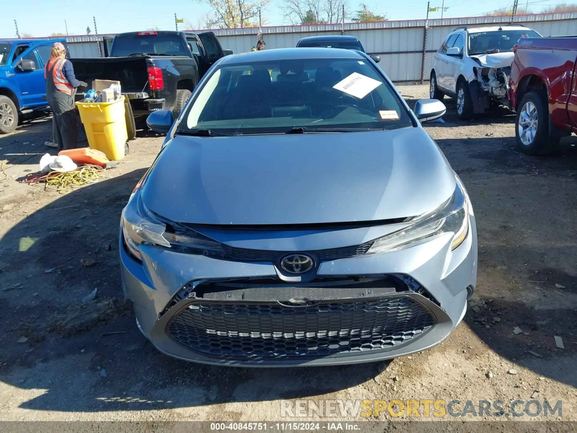 12 fotografías del automóvil dañado 5YFEPMAE7MP222761 TOYOTA COROLLA 2021