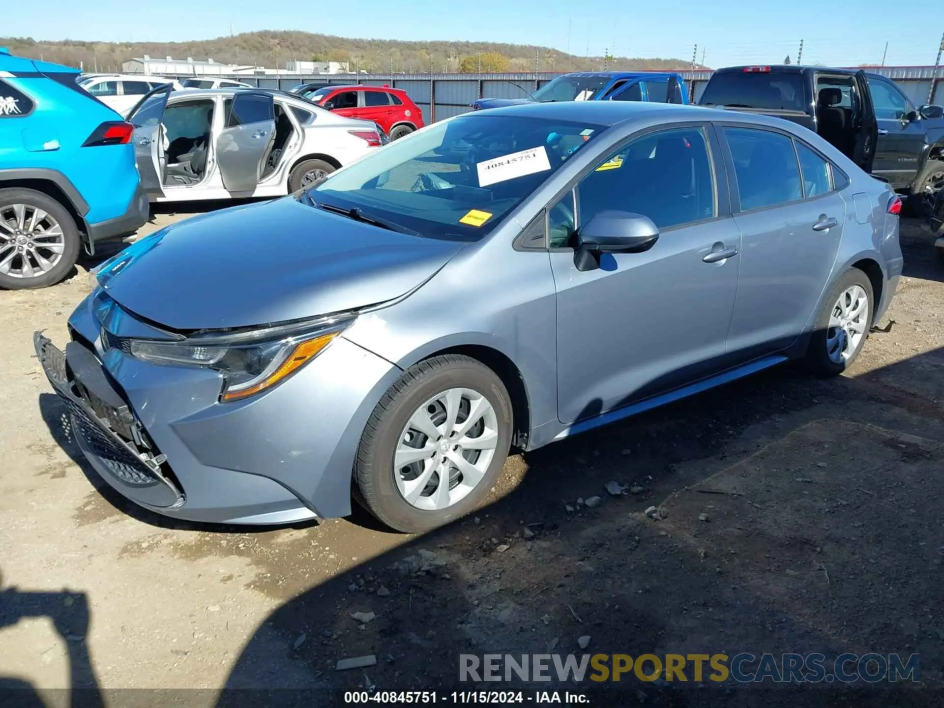 2 fotografías del automóvil dañado 5YFEPMAE7MP222761 TOYOTA COROLLA 2021