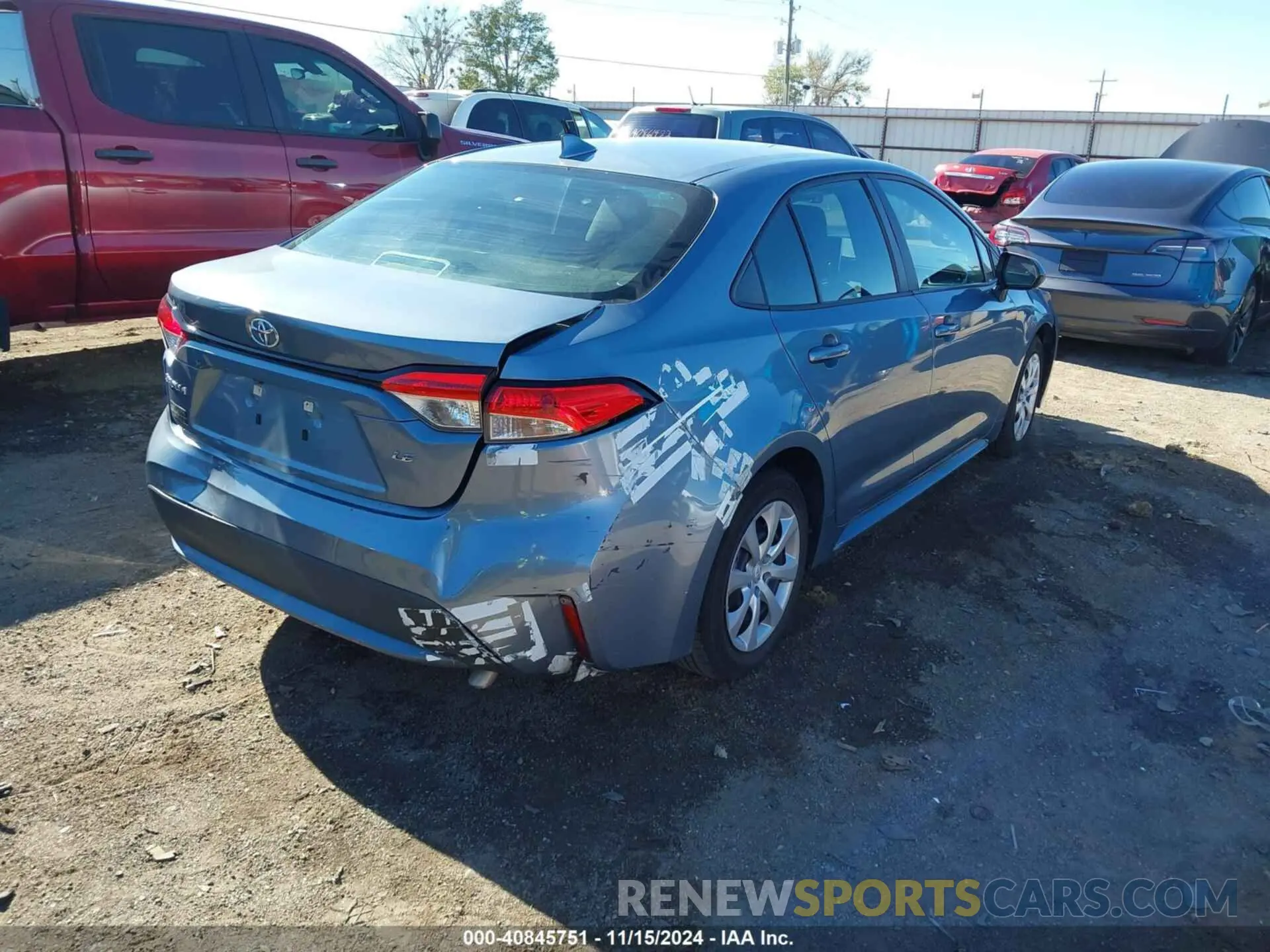 4 fotografías del automóvil dañado 5YFEPMAE7MP222761 TOYOTA COROLLA 2021