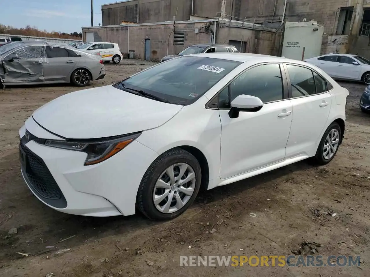 1 fotografías del automóvil dañado 5YFEPMAE7MP223778 TOYOTA COROLLA 2021