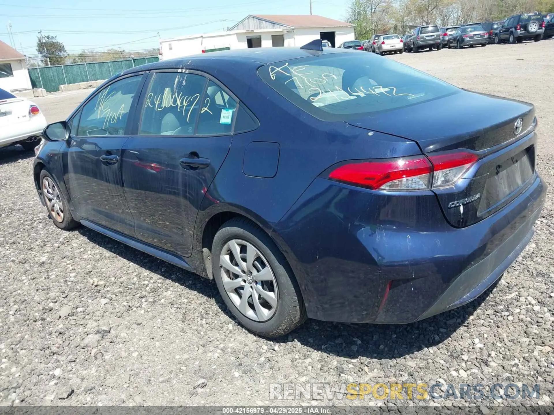 3 fotografías del automóvil dañado 5YFEPMAE7MP227894 TOYOTA COROLLA 2021