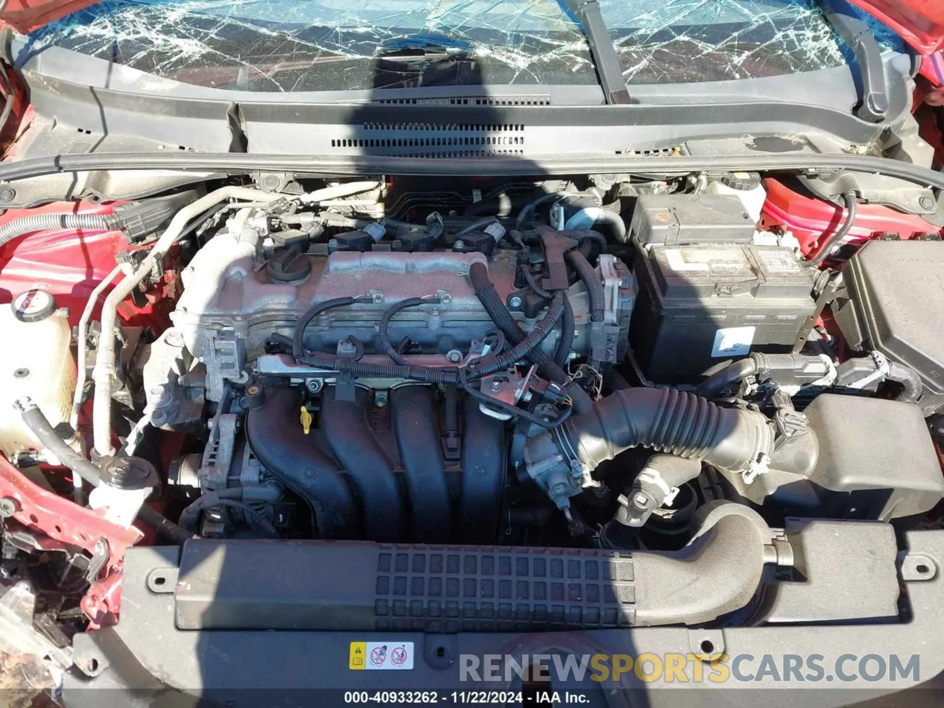 10 fotografías del automóvil dañado 5YFEPMAE7MP231685 TOYOTA COROLLA 2021