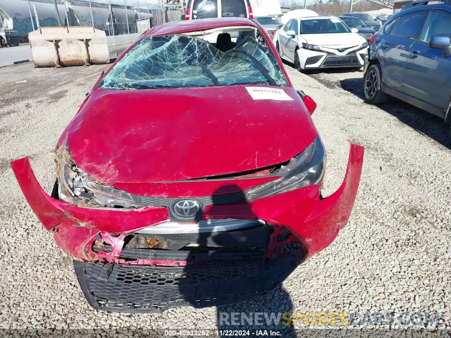 12 fotografías del automóvil dañado 5YFEPMAE7MP231685 TOYOTA COROLLA 2021