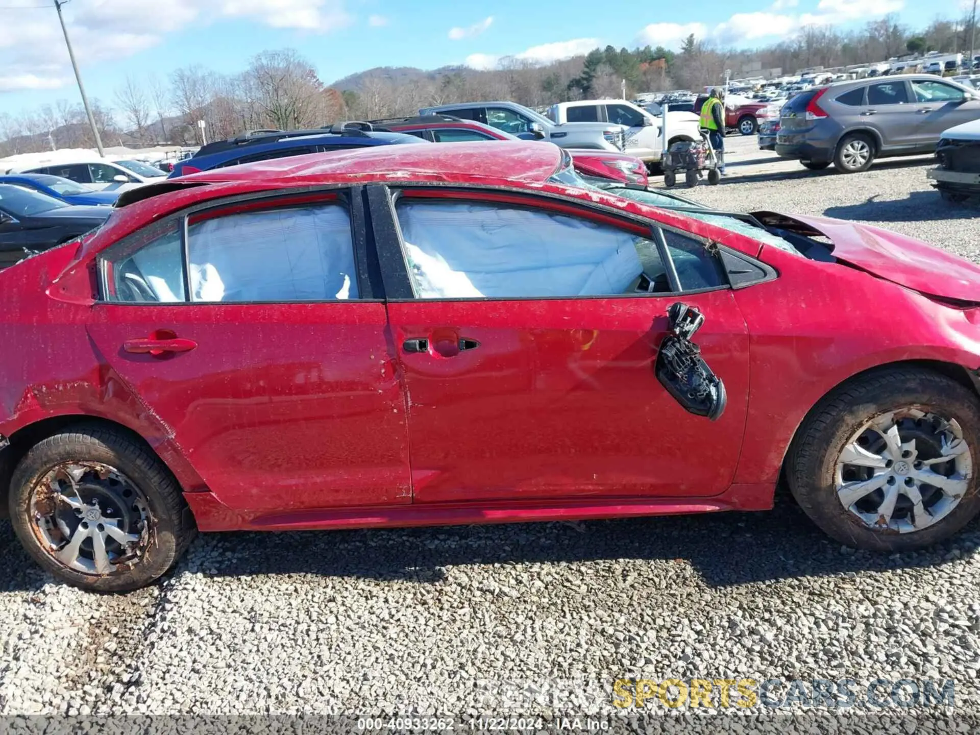 13 fotografías del automóvil dañado 5YFEPMAE7MP231685 TOYOTA COROLLA 2021