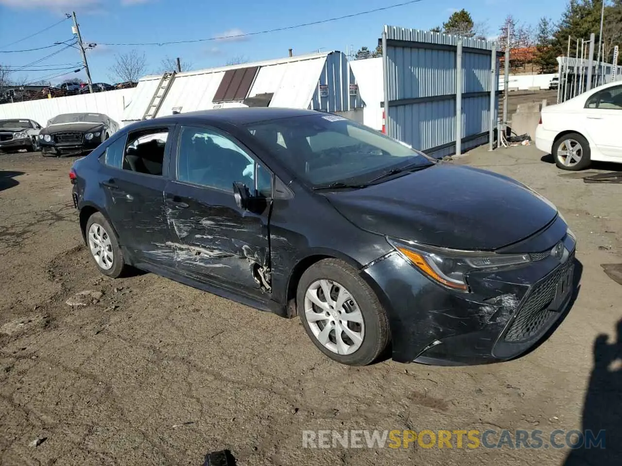 4 fotografías del automóvil dañado 5YFEPMAE7MP233226 TOYOTA COROLLA 2021