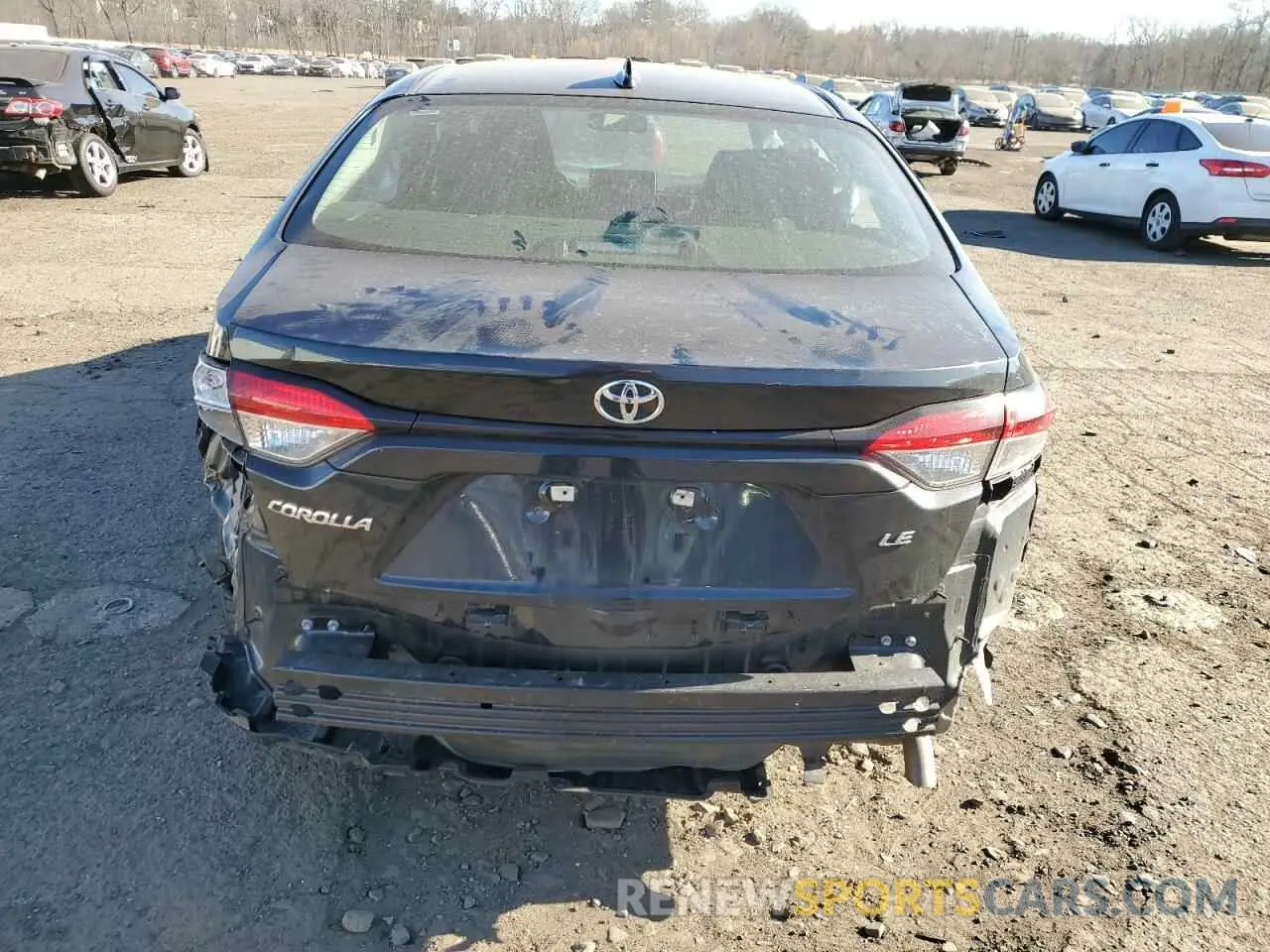6 fotografías del automóvil dañado 5YFEPMAE7MP233226 TOYOTA COROLLA 2021