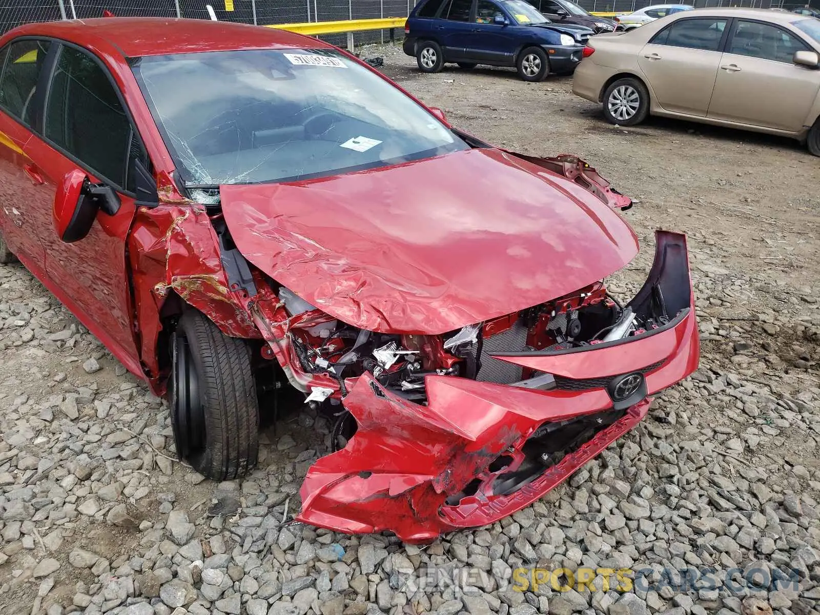 9 fotografías del automóvil dañado 5YFEPMAE7MP237910 TOYOTA COROLLA 2021