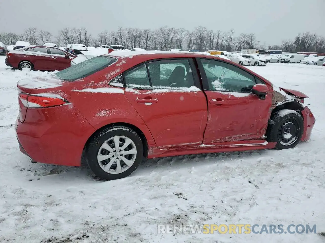 3 fotografías del automóvil dañado 5YFEPMAE7MP238667 TOYOTA COROLLA 2021