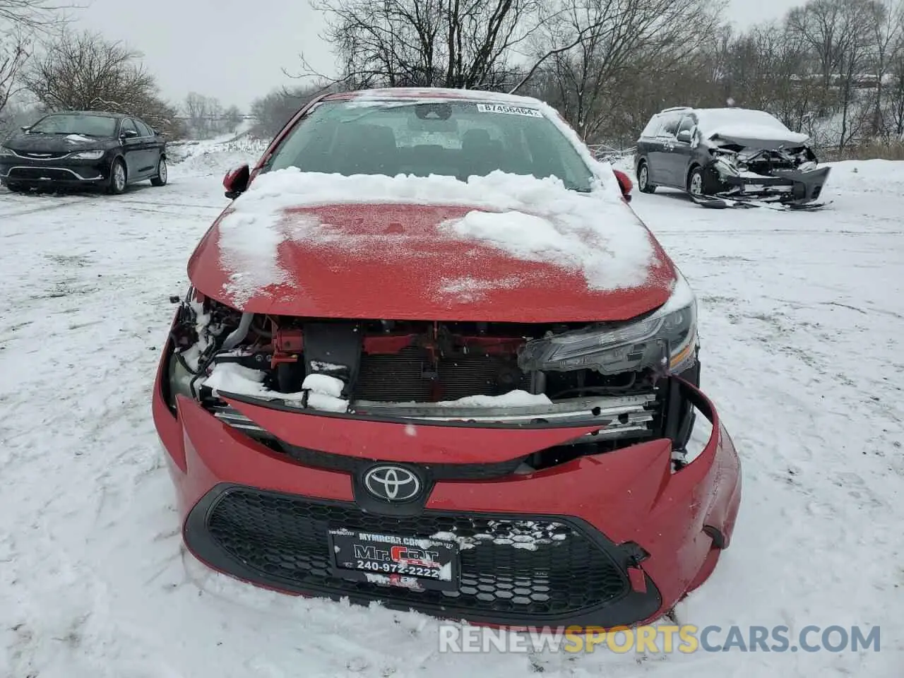 5 fotografías del automóvil dañado 5YFEPMAE7MP238667 TOYOTA COROLLA 2021