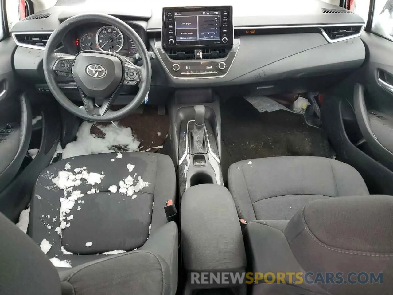 8 fotografías del automóvil dañado 5YFEPMAE7MP238667 TOYOTA COROLLA 2021