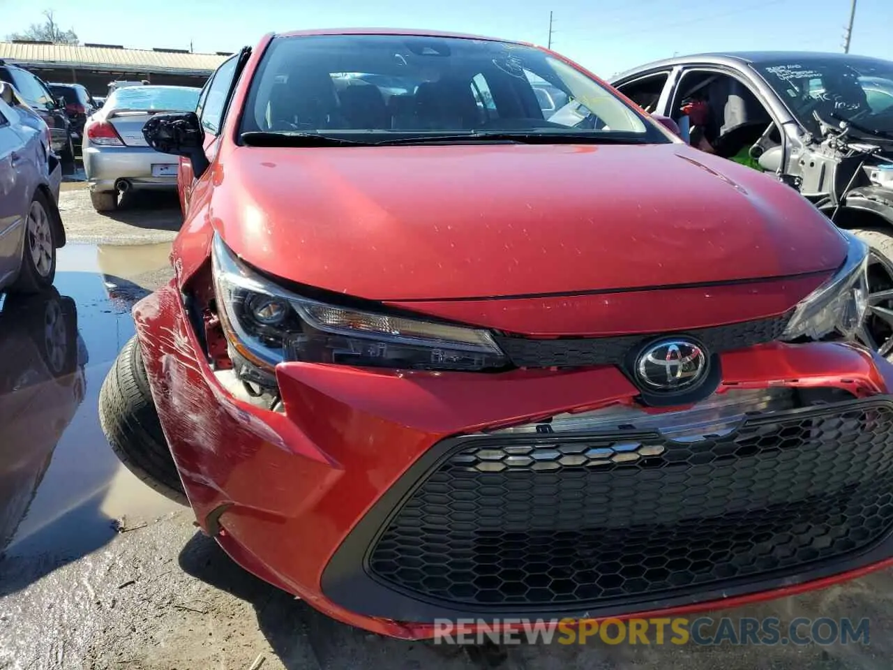 5 fotografías del automóvil dañado 5YFEPMAE7MP239673 TOYOTA COROLLA 2021