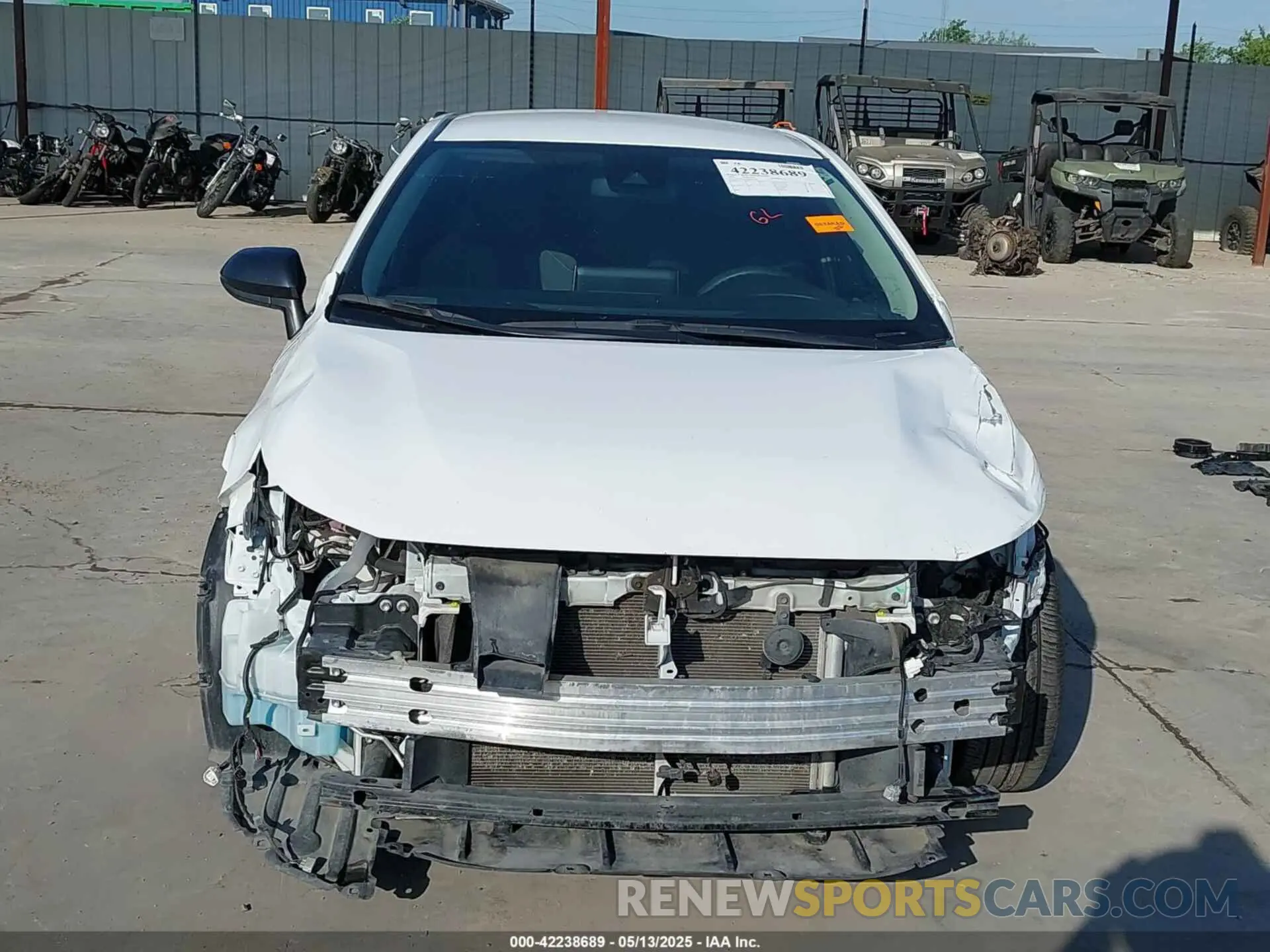 13 fotografías del automóvil dañado 5YFEPMAE8MP150338 TOYOTA COROLLA 2021