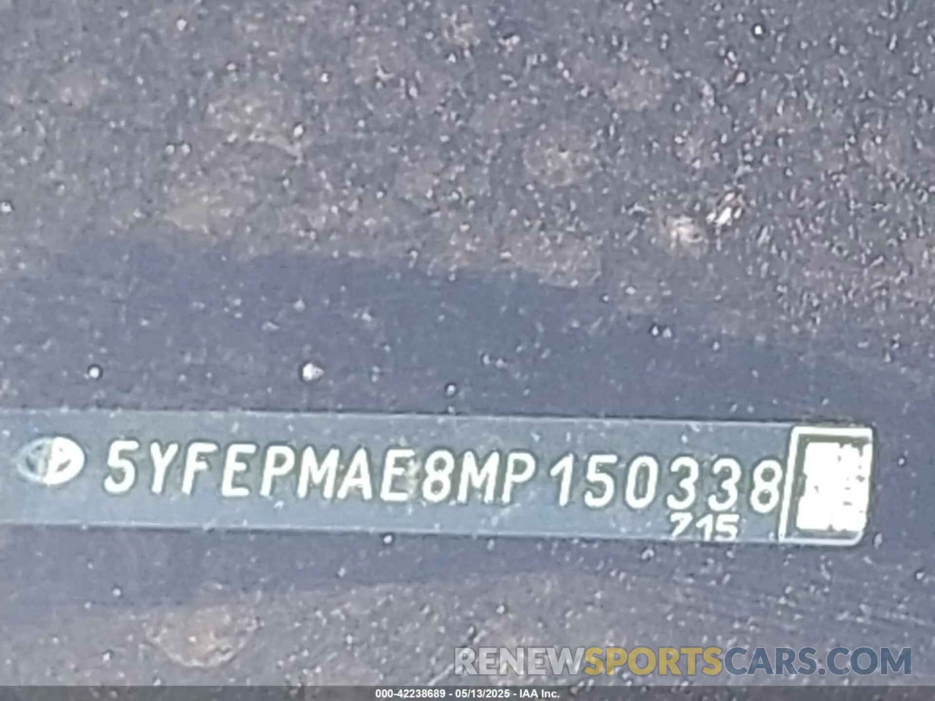 18 fotografías del automóvil dañado 5YFEPMAE8MP150338 TOYOTA COROLLA 2021