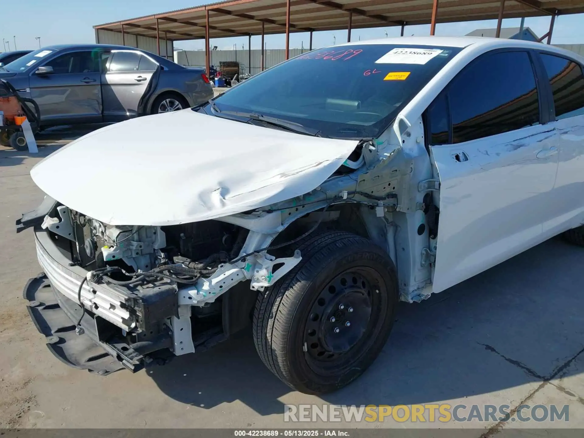 6 fotografías del automóvil dañado 5YFEPMAE8MP150338 TOYOTA COROLLA 2021