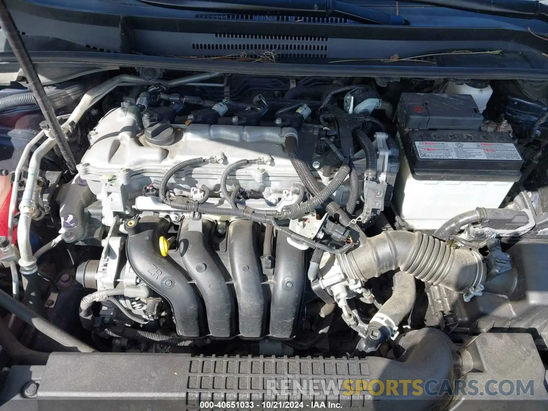 10 fotografías del automóvil dañado 5YFEPMAE8MP166975 TOYOTA COROLLA 2021