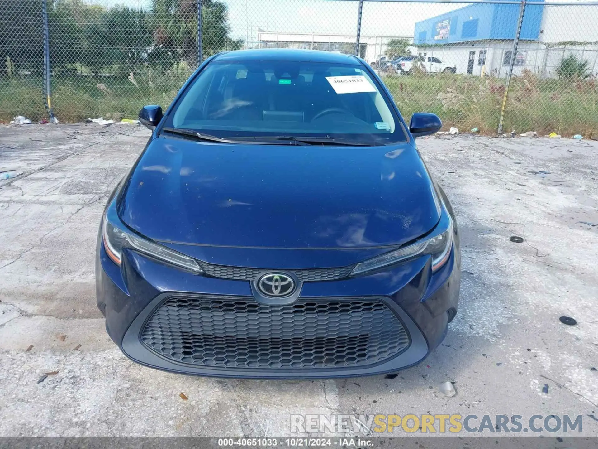 12 fotografías del automóvil dañado 5YFEPMAE8MP166975 TOYOTA COROLLA 2021