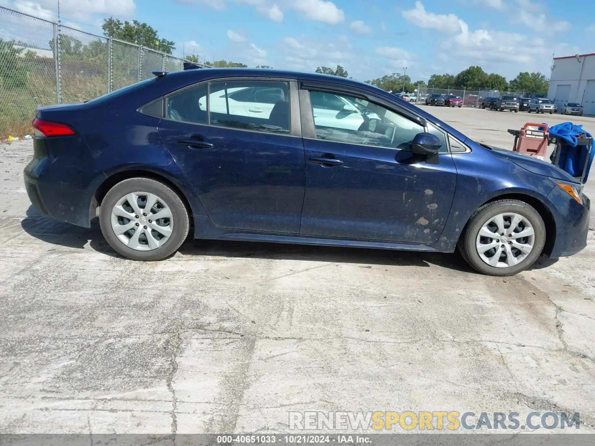 17 fotografías del automóvil dañado 5YFEPMAE8MP166975 TOYOTA COROLLA 2021