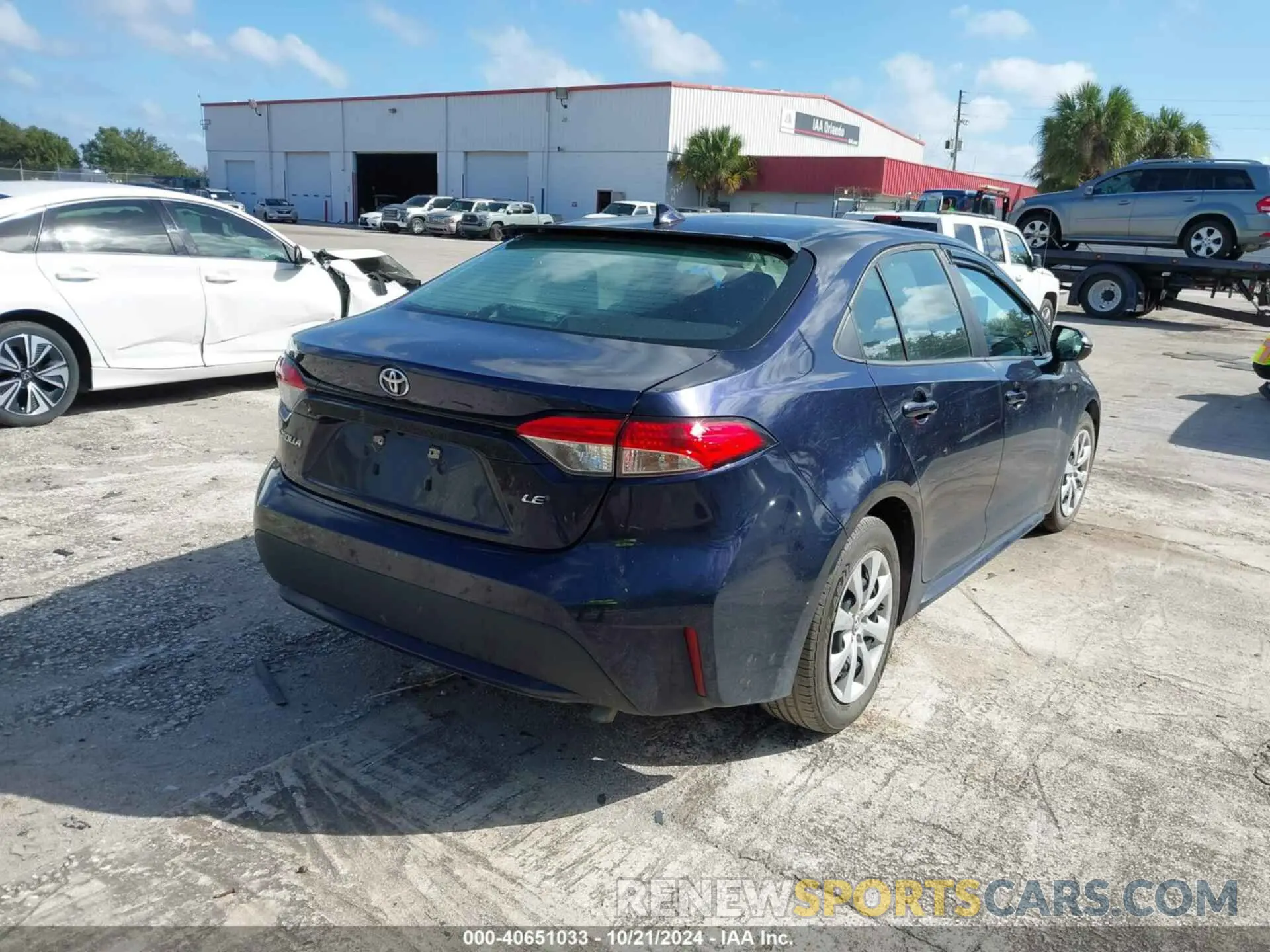 4 fotografías del automóvil dañado 5YFEPMAE8MP166975 TOYOTA COROLLA 2021