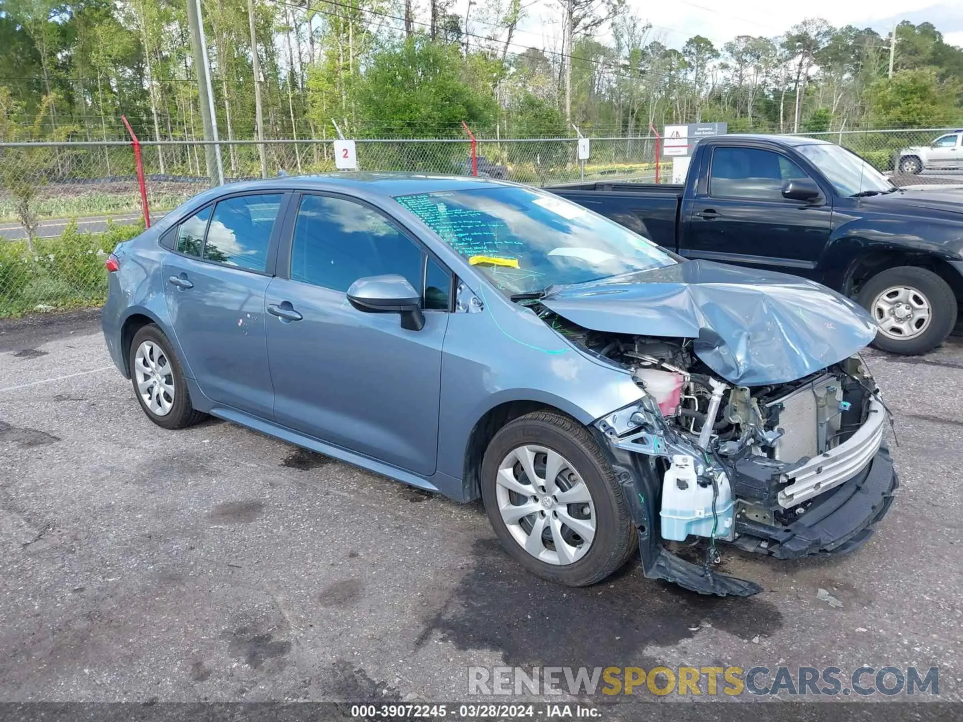 1 fotografías del automóvil dañado 5YFEPMAE8MP167429 TOYOTA COROLLA 2021