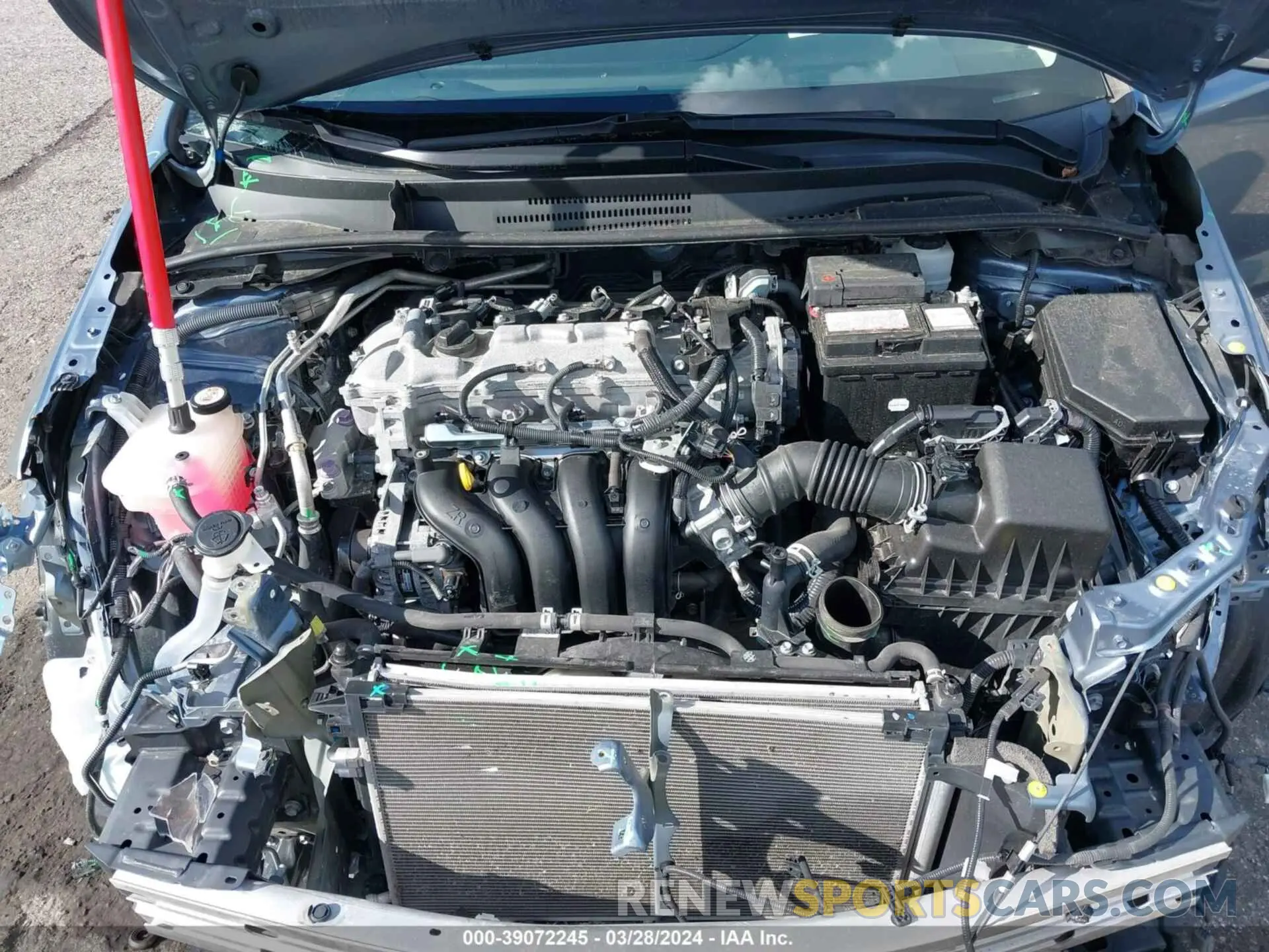 10 fotografías del automóvil dañado 5YFEPMAE8MP167429 TOYOTA COROLLA 2021