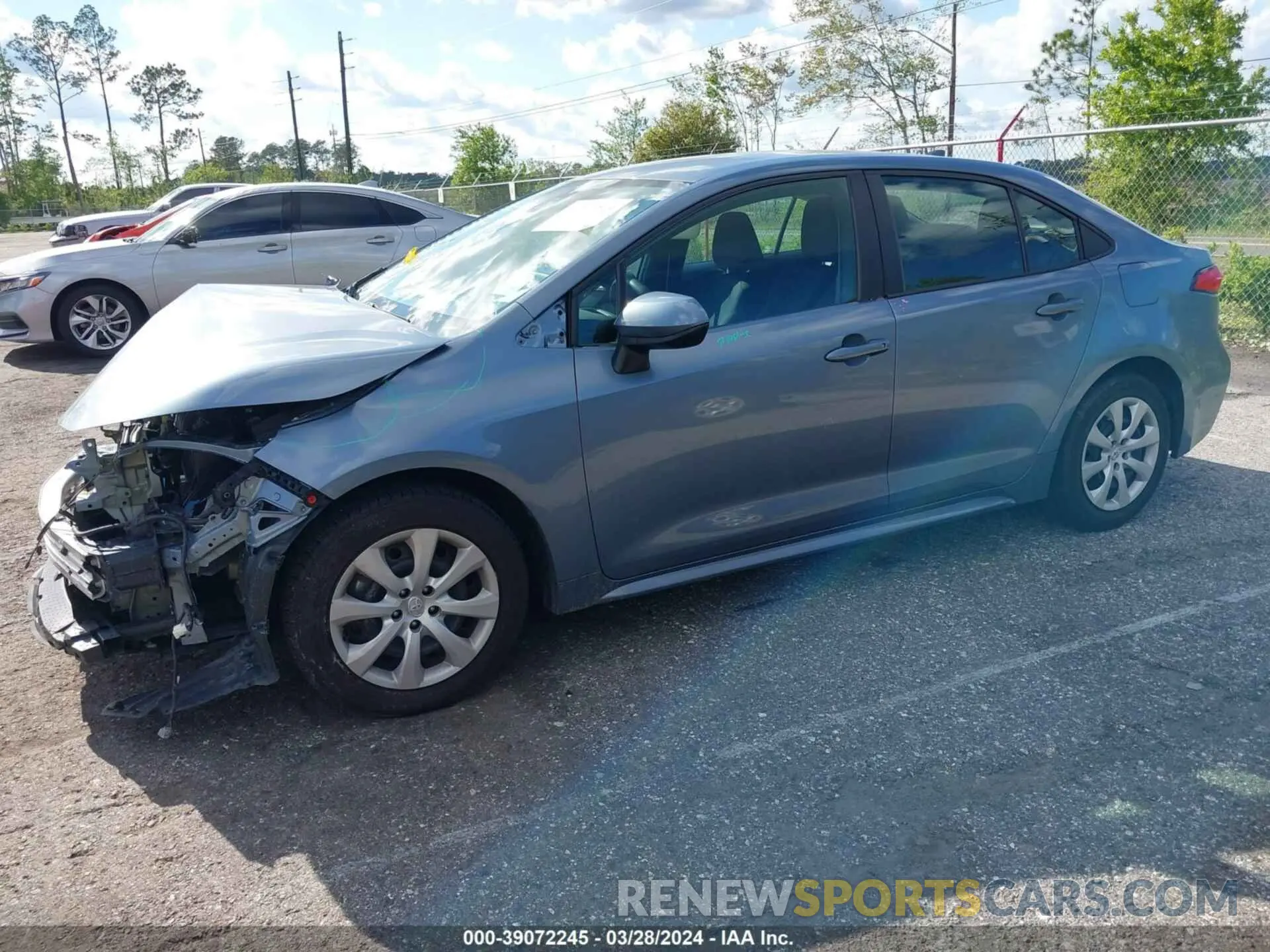 14 fotografías del automóvil dañado 5YFEPMAE8MP167429 TOYOTA COROLLA 2021