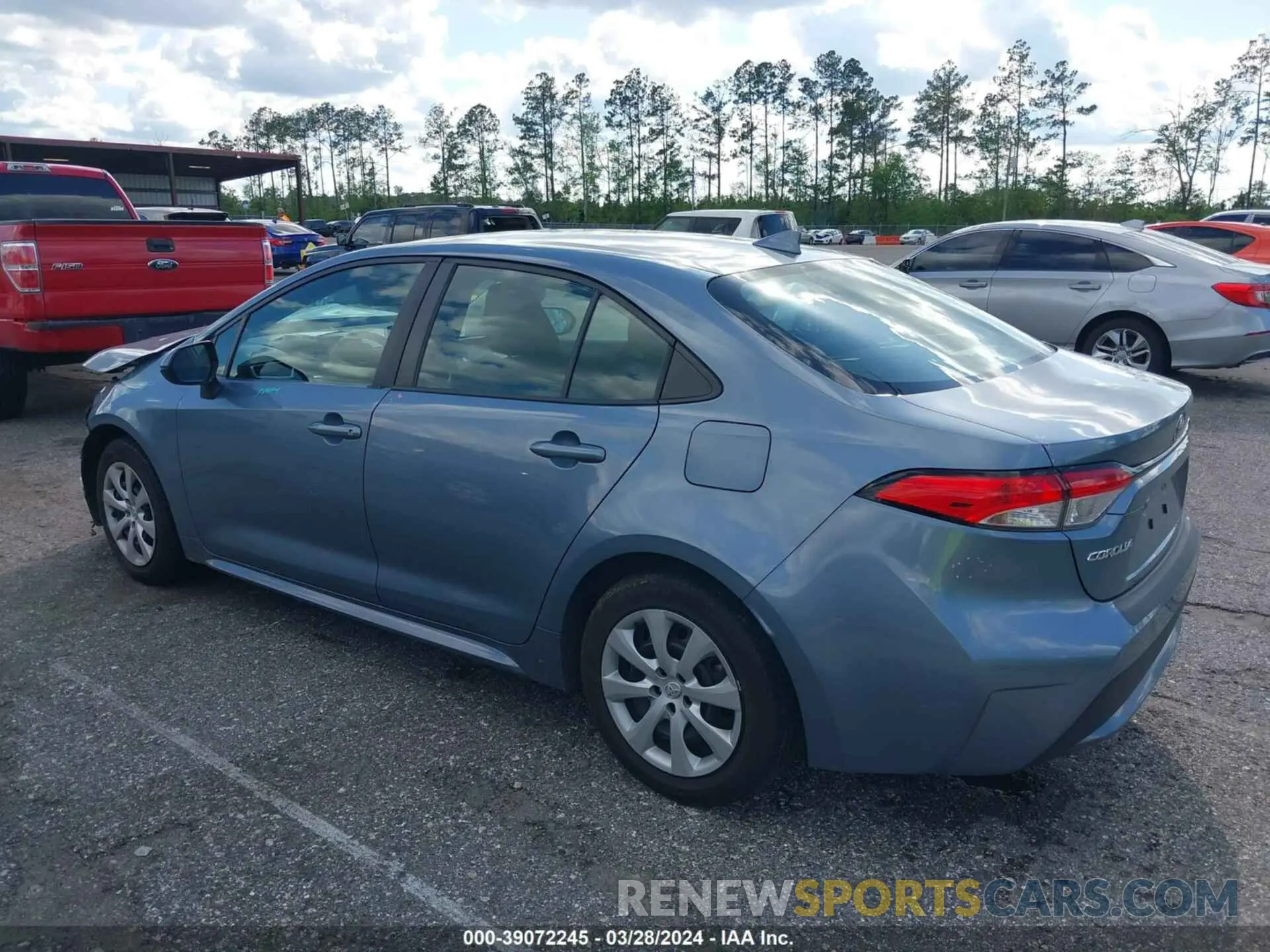 3 fotografías del automóvil dañado 5YFEPMAE8MP167429 TOYOTA COROLLA 2021