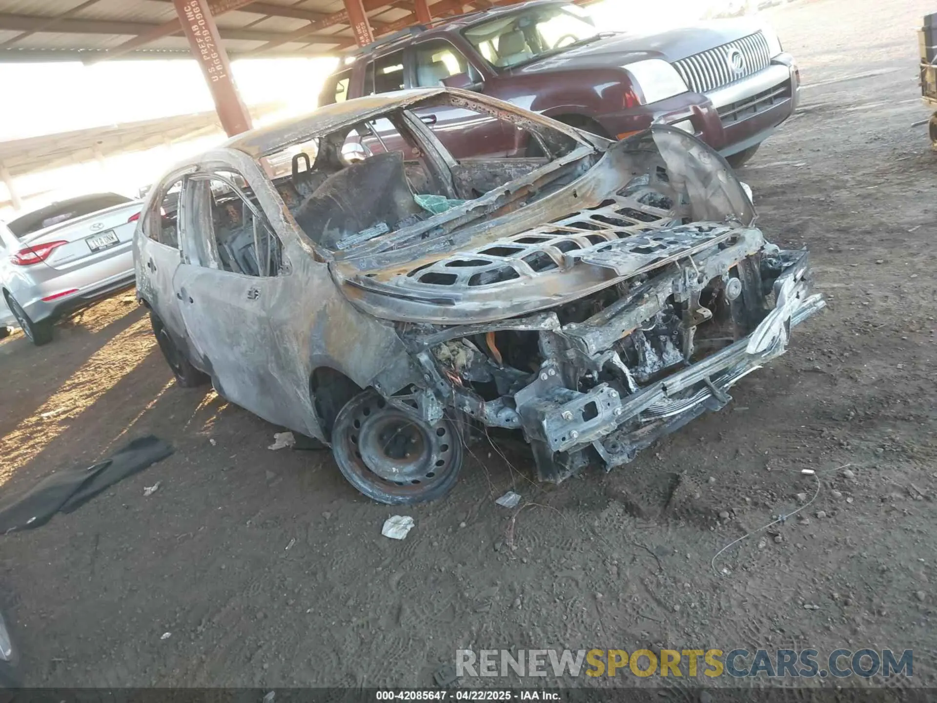 1 fotografías del automóvil dañado 5YFEPMAE8MP172579 TOYOTA COROLLA 2021