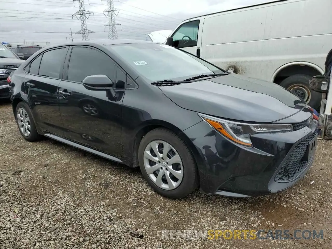 4 fotografías del automóvil dañado 5YFEPMAE8MP178303 TOYOTA COROLLA 2021