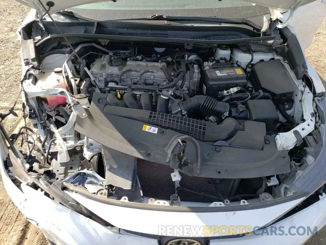 11 fotografías del automóvil dañado 5YFEPMAE8MP180567 TOYOTA COROLLA 2021