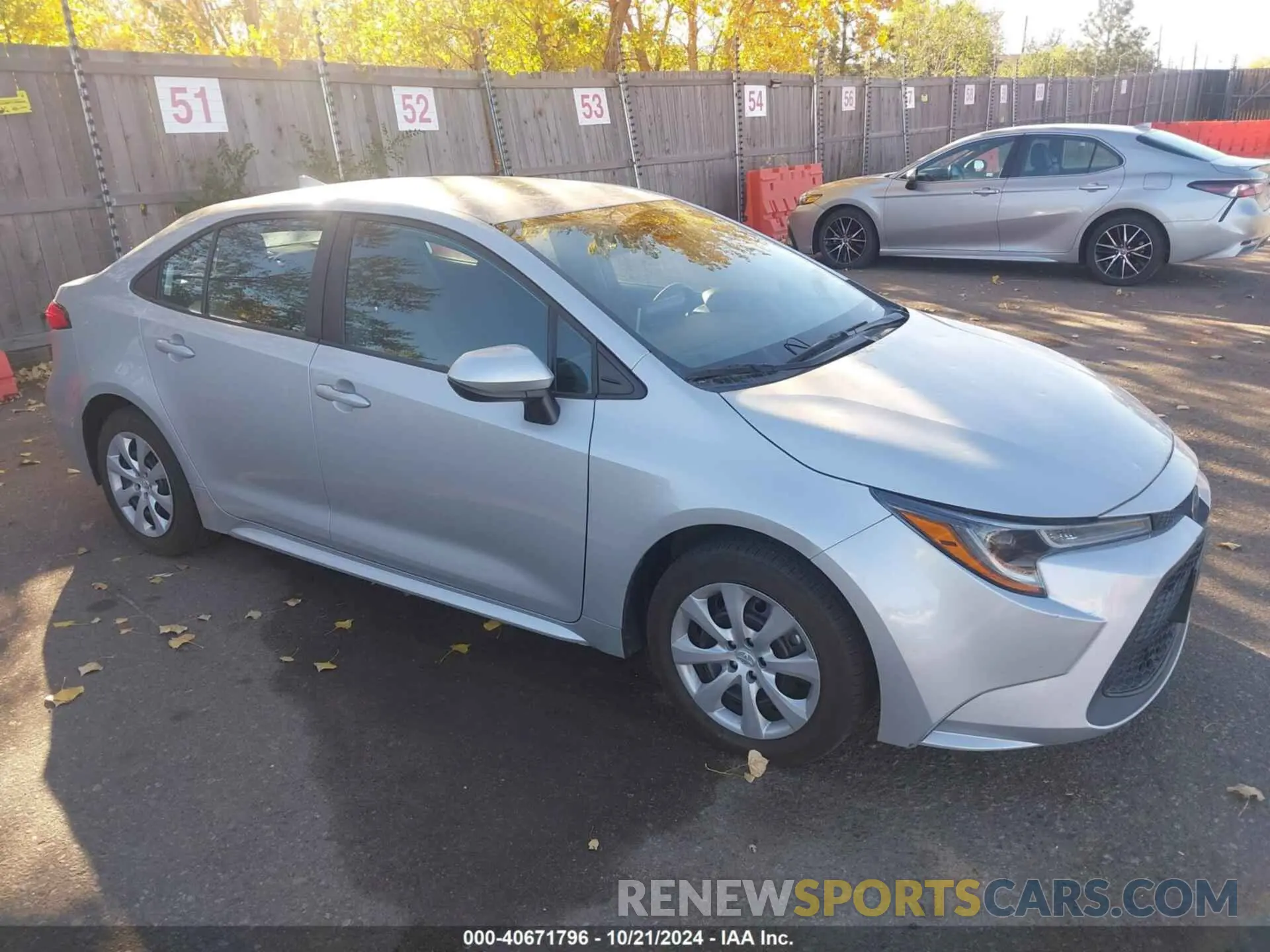 1 fotografías del automóvil dañado 5YFEPMAE8MP183923 TOYOTA COROLLA 2021