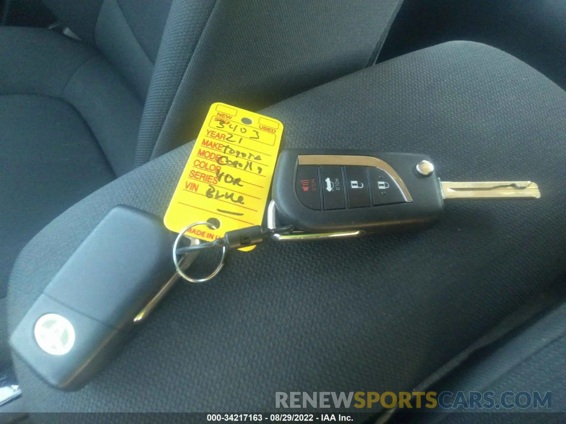11 fotografías del automóvil dañado 5YFEPMAE8MP186255 TOYOTA COROLLA 2021