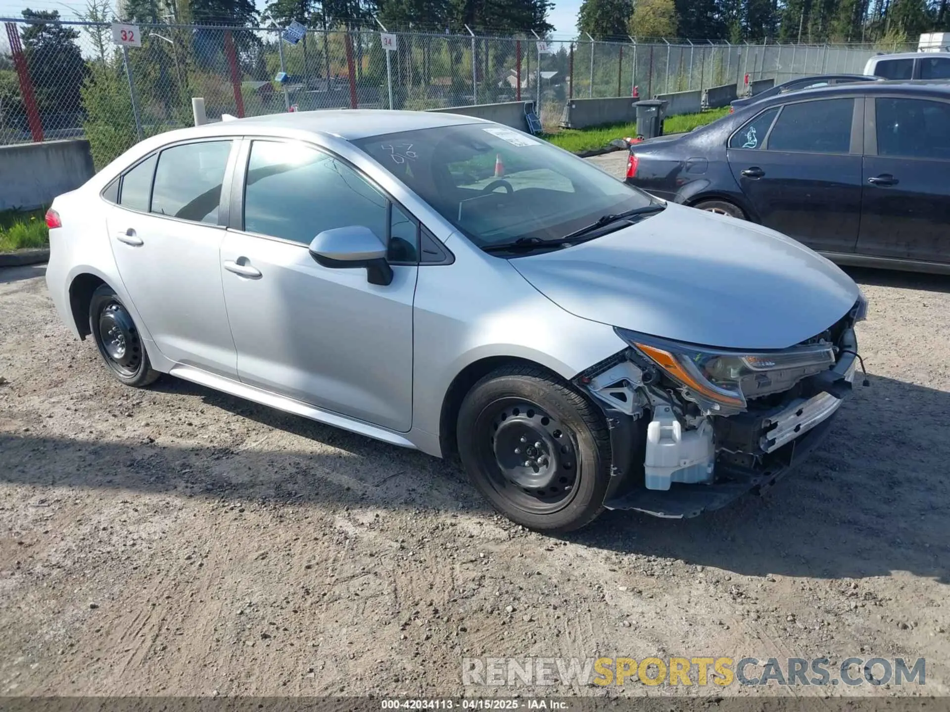1 fotografías del automóvil dañado 5YFEPMAE8MP188765 TOYOTA COROLLA 2021