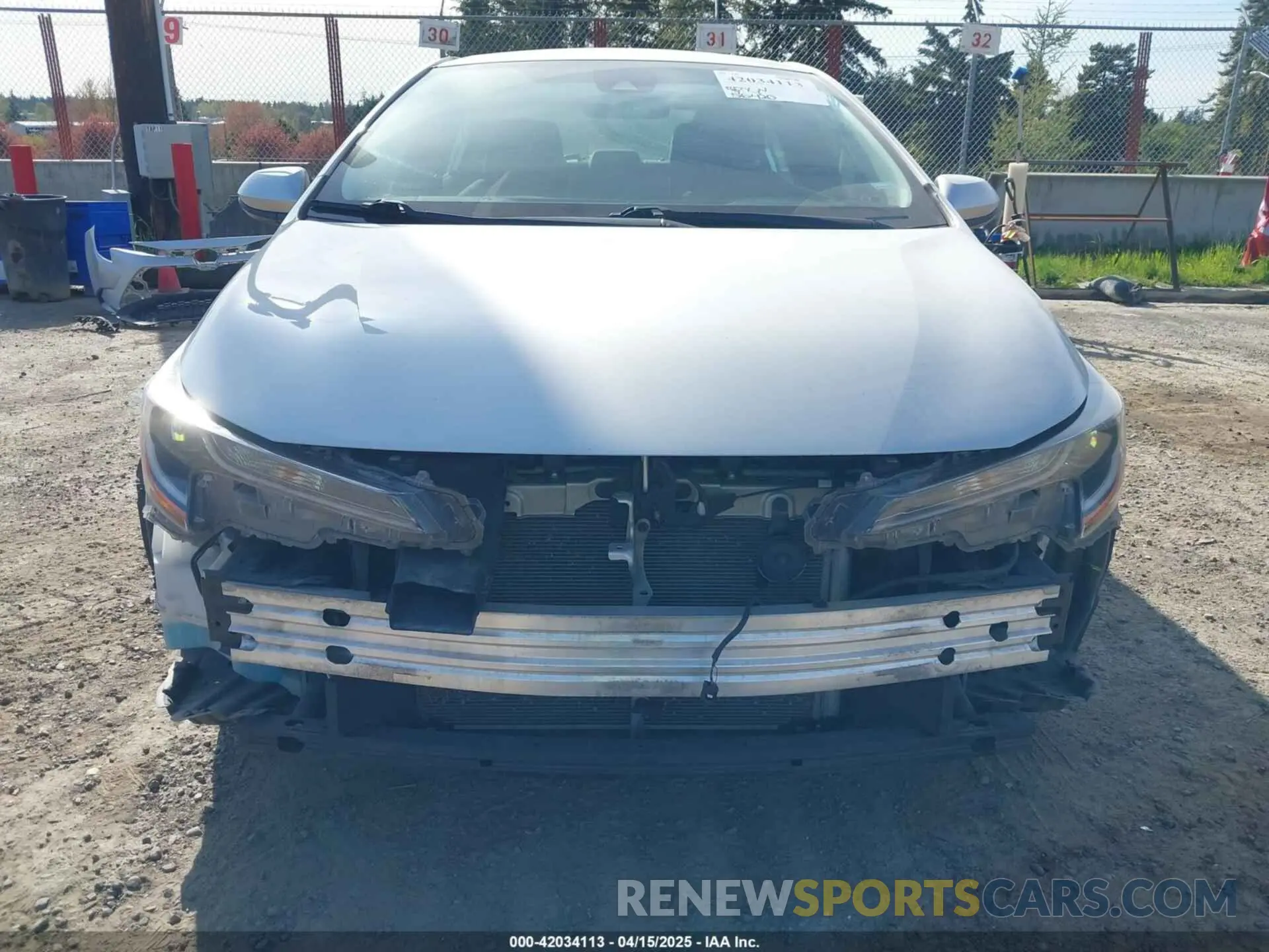 6 fotografías del automóvil dañado 5YFEPMAE8MP188765 TOYOTA COROLLA 2021