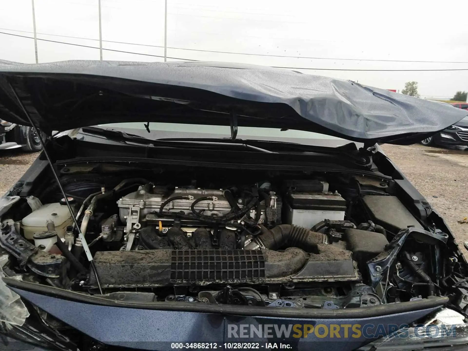 10 fotografías del automóvil dañado 5YFEPMAE8MP191309 TOYOTA COROLLA 2021
