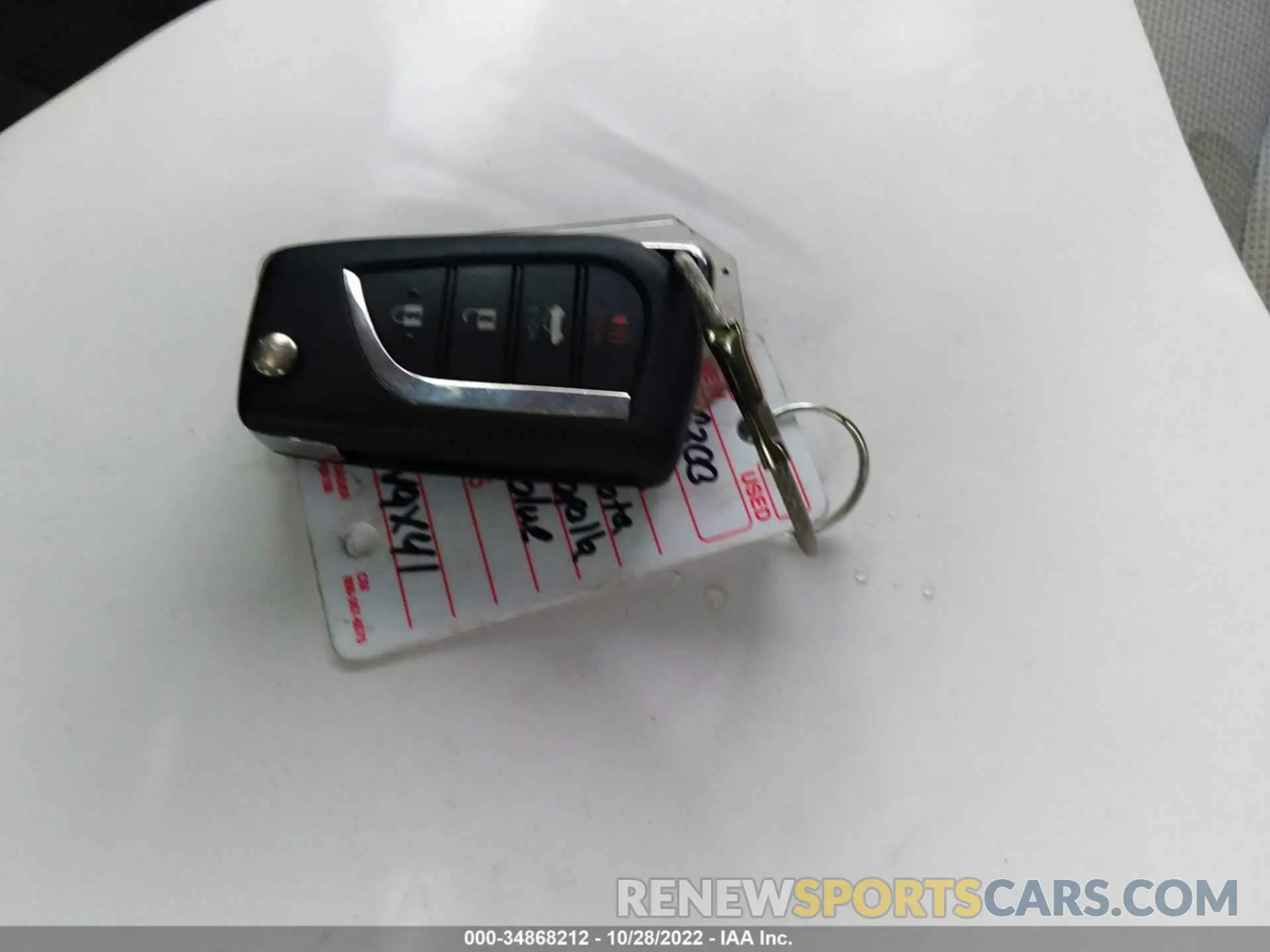 11 fotografías del automóvil dañado 5YFEPMAE8MP191309 TOYOTA COROLLA 2021