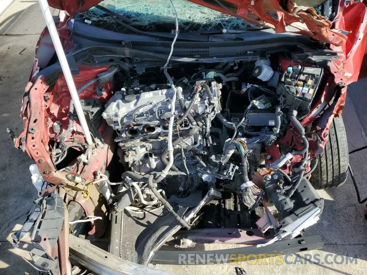 11 fotografías del automóvil dañado 5YFEPMAE8MP192685 TOYOTA COROLLA 2021