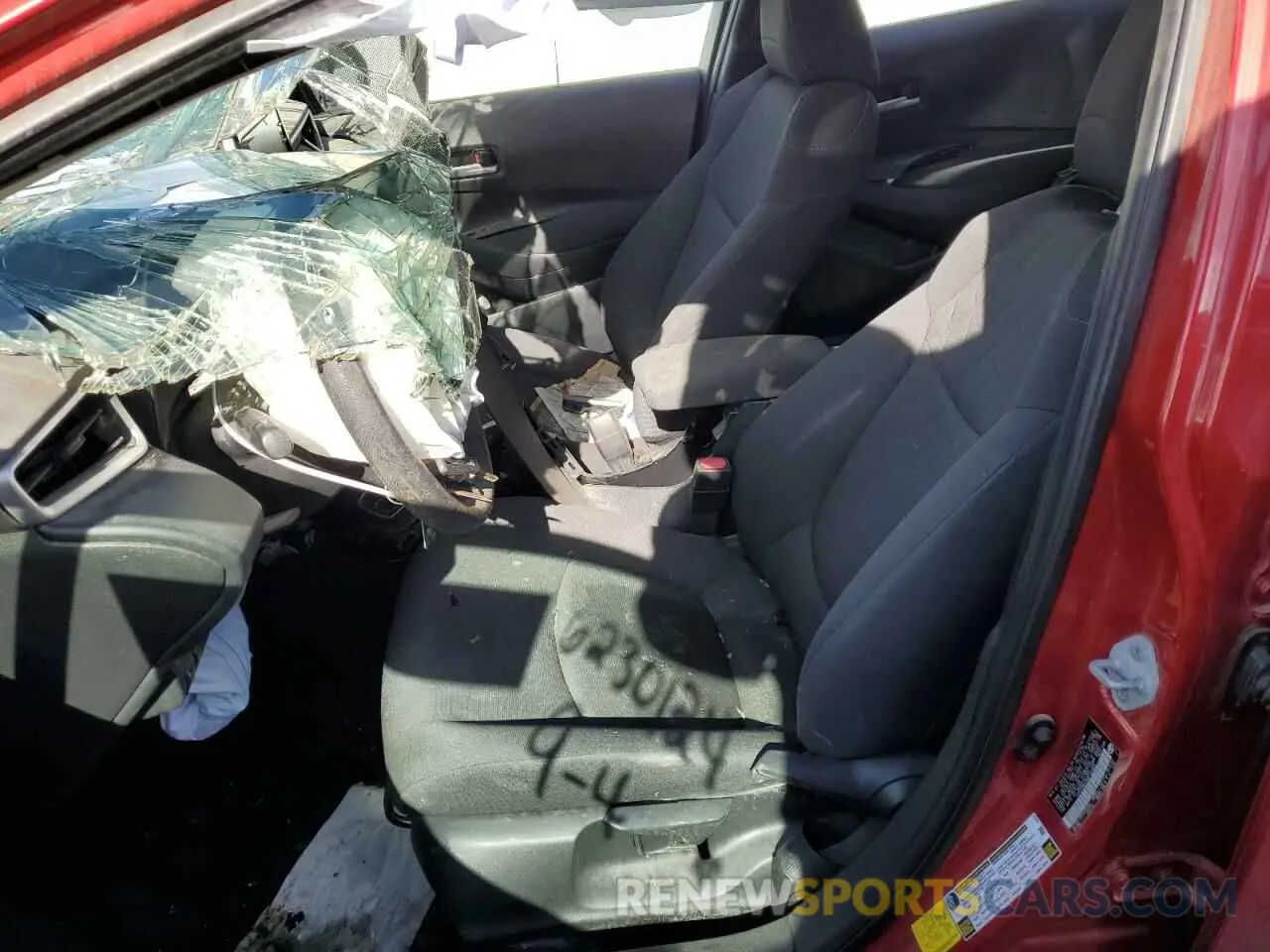 7 fotografías del automóvil dañado 5YFEPMAE8MP192685 TOYOTA COROLLA 2021