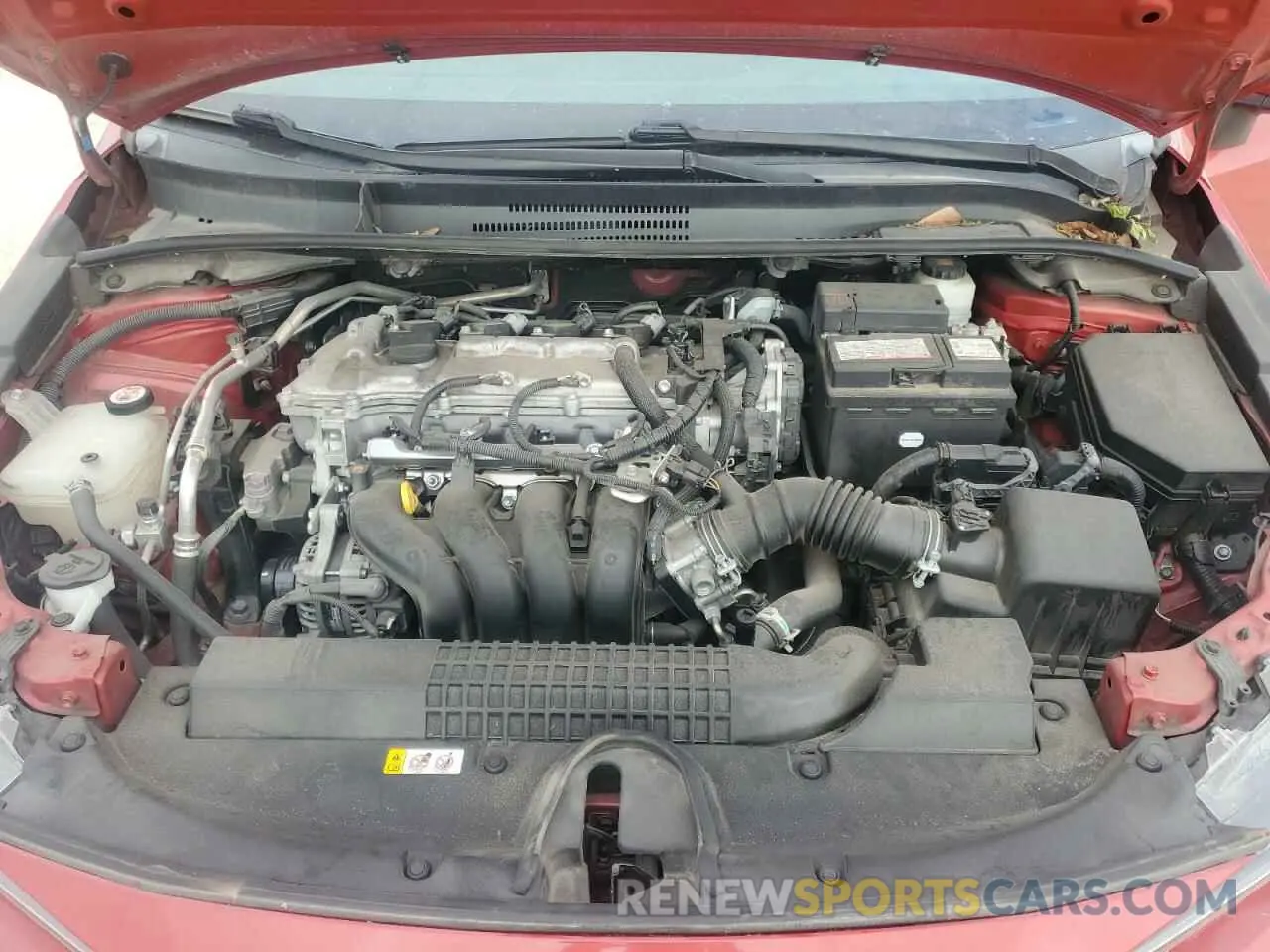 13 fotografías del automóvil dañado 5YFEPMAE8MP192718 TOYOTA COROLLA 2021