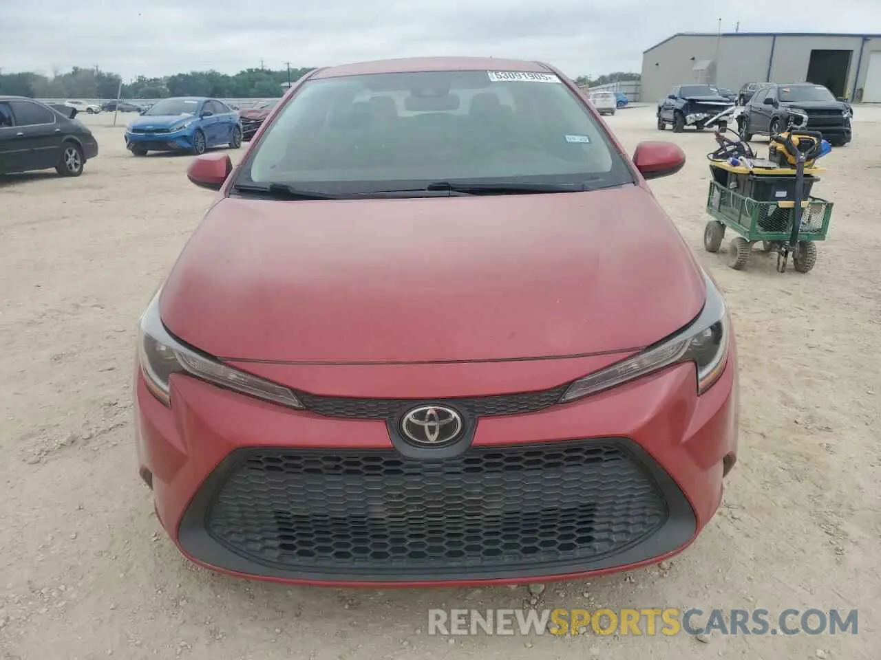 5 fotografías del automóvil dañado 5YFEPMAE8MP192718 TOYOTA COROLLA 2021