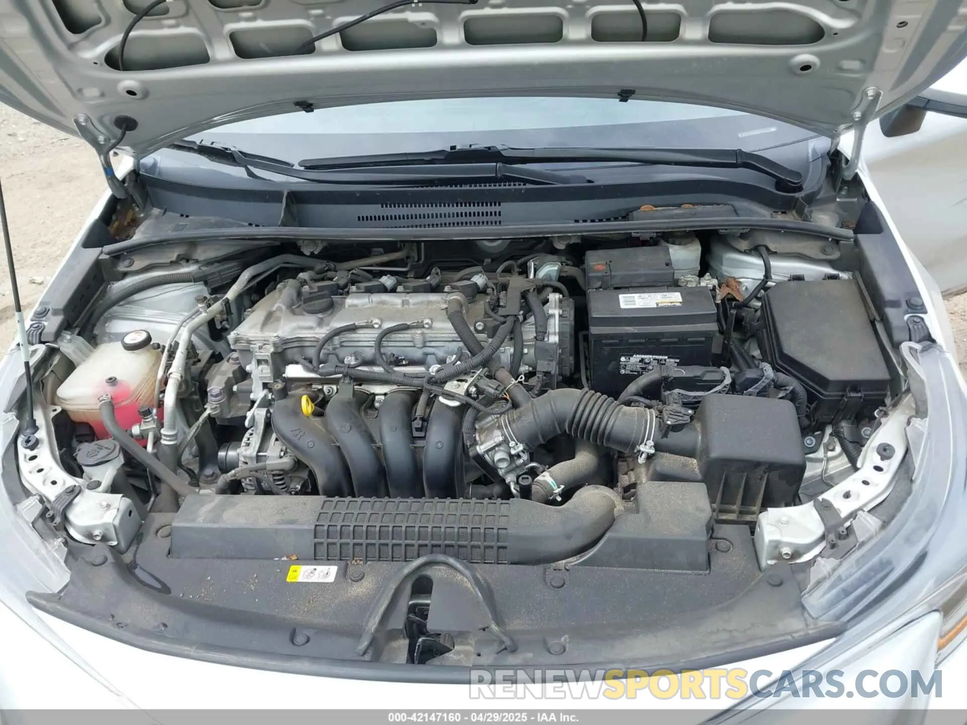 10 fotografías del automóvil dañado 5YFEPMAE8MP193187 TOYOTA COROLLA 2021