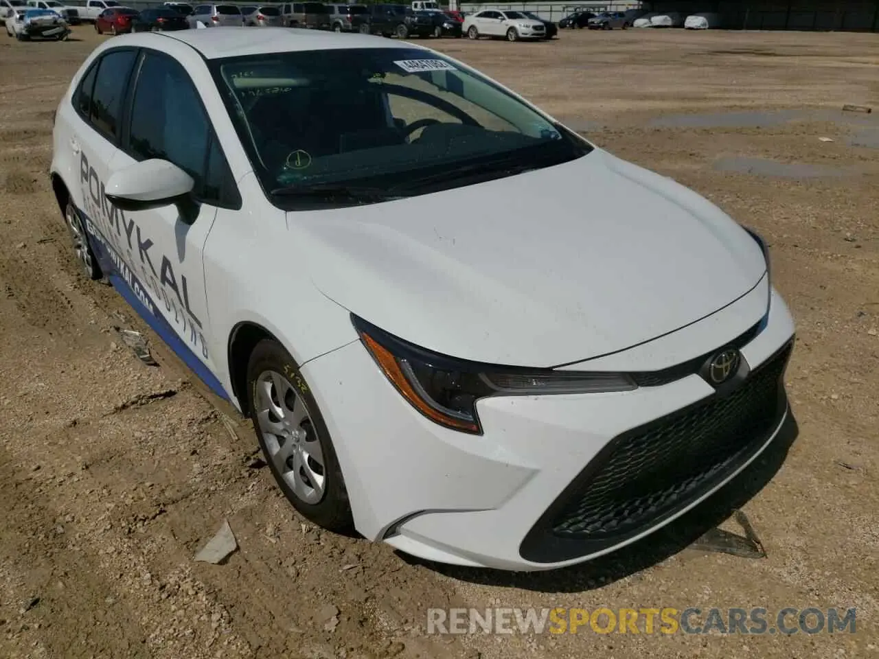 1 fotografías del automóvil dañado 5YFEPMAE8MP196526 TOYOTA COROLLA 2021