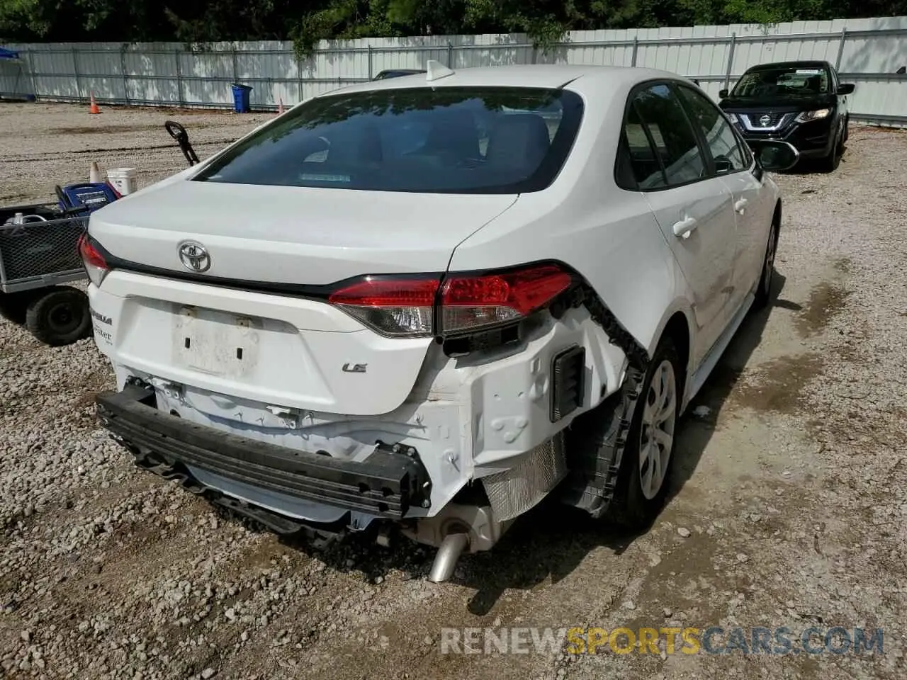 4 fotografías del automóvil dañado 5YFEPMAE8MP198423 TOYOTA COROLLA 2021
