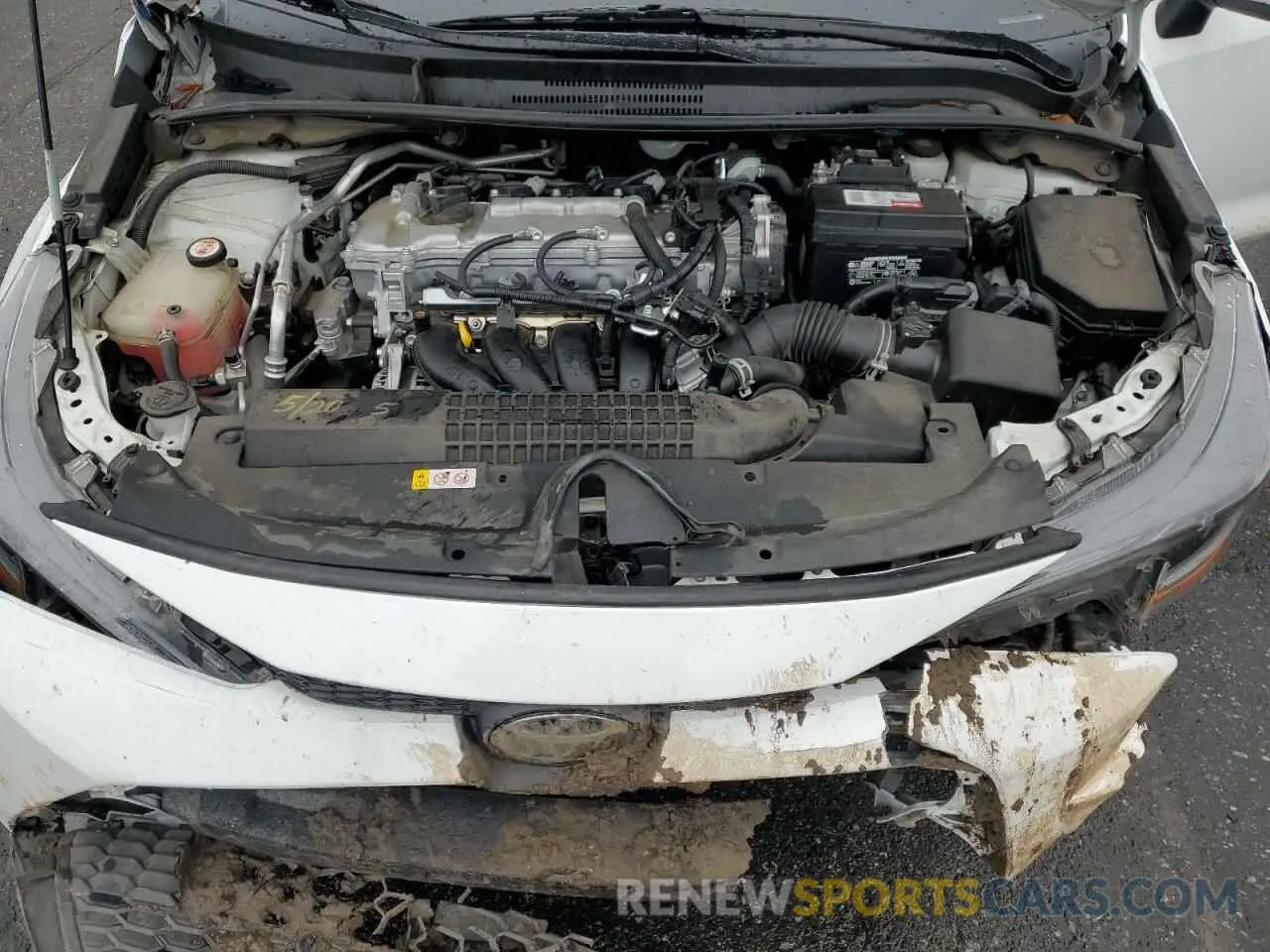 11 fotografías del automóvil dañado 5YFEPMAE8MP200509 TOYOTA COROLLA 2021