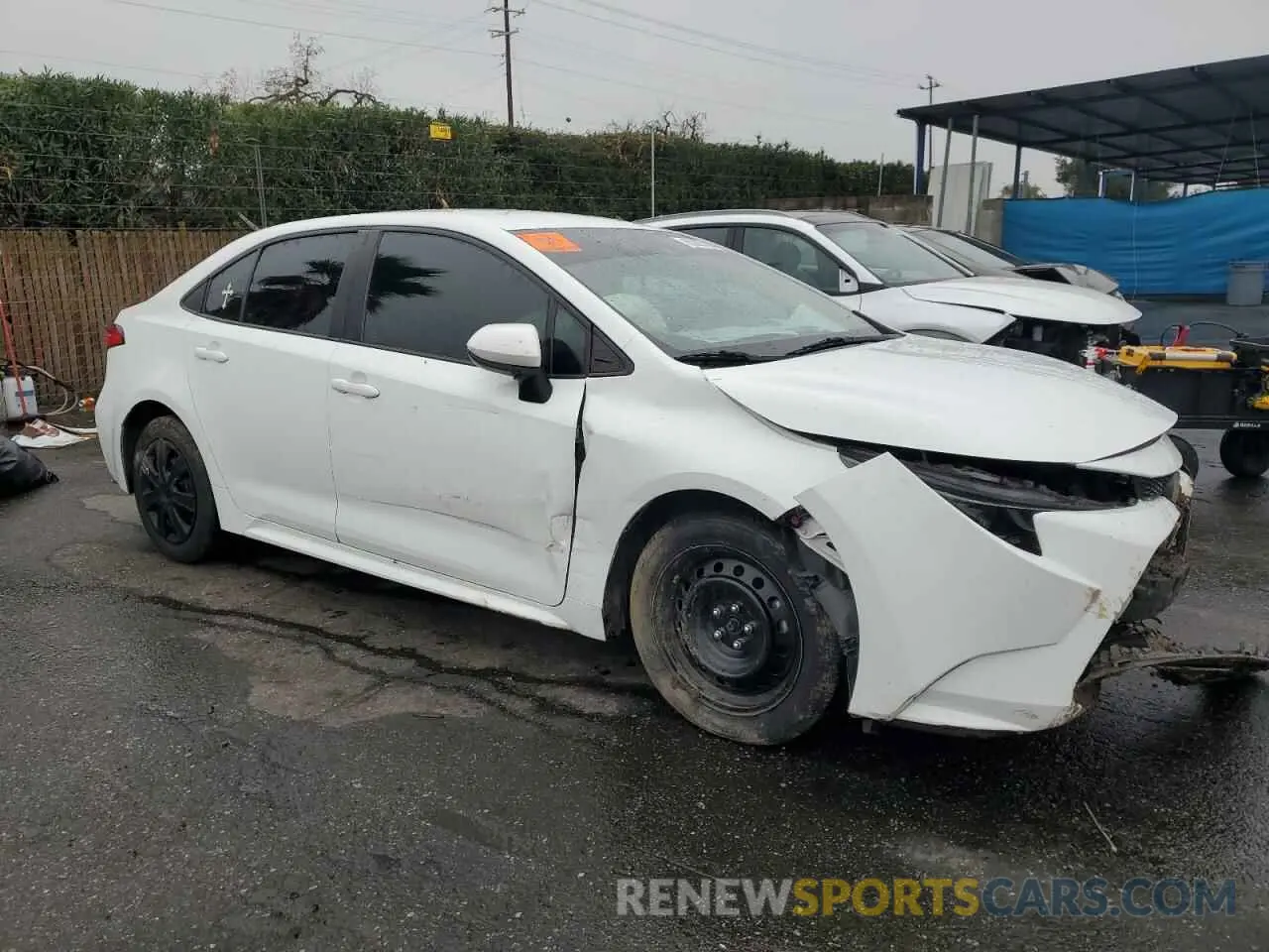 4 fotografías del automóvil dañado 5YFEPMAE8MP200509 TOYOTA COROLLA 2021