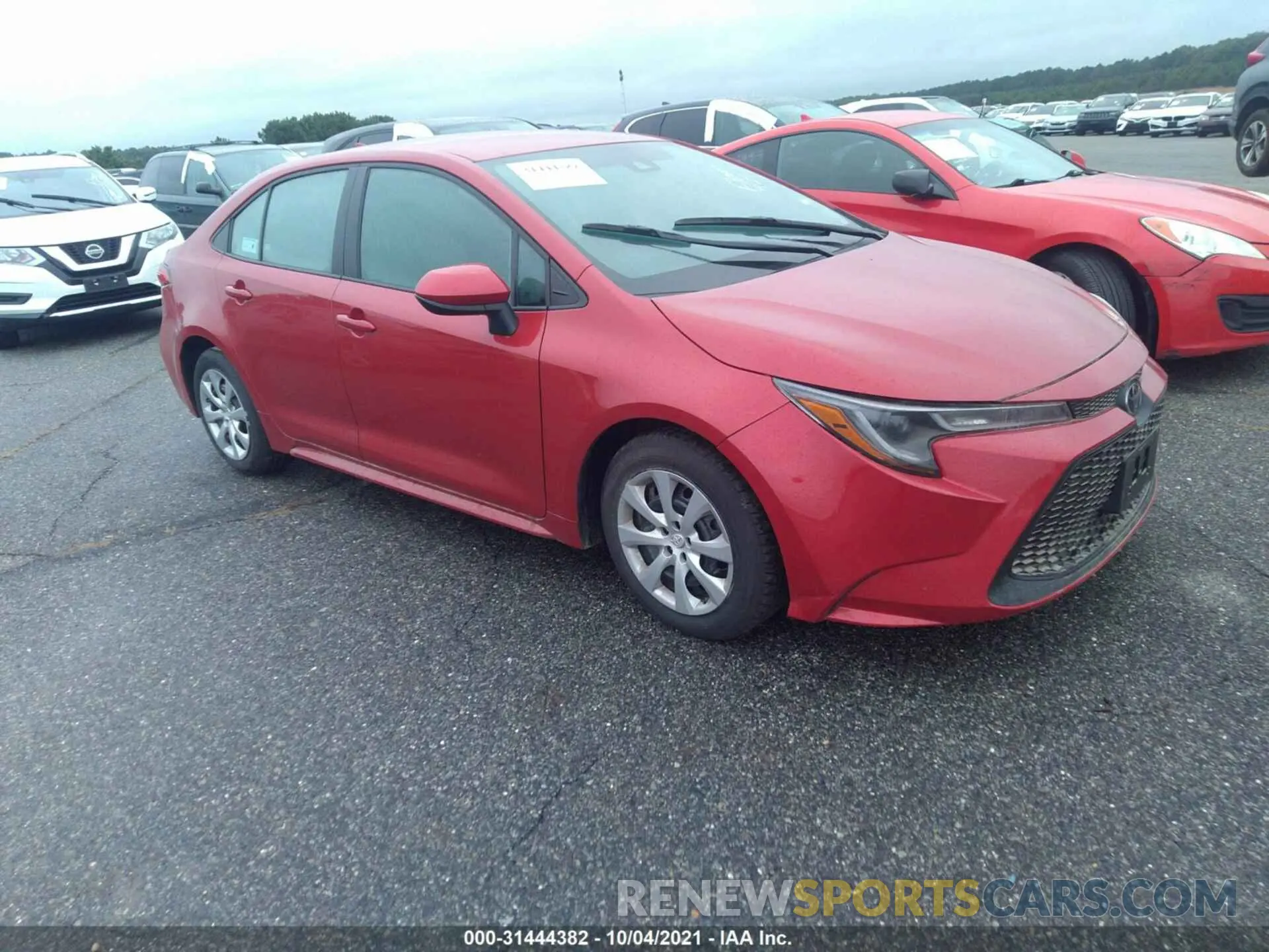 1 fotografías del automóvil dañado 5YFEPMAE8MP211686 TOYOTA COROLLA 2021