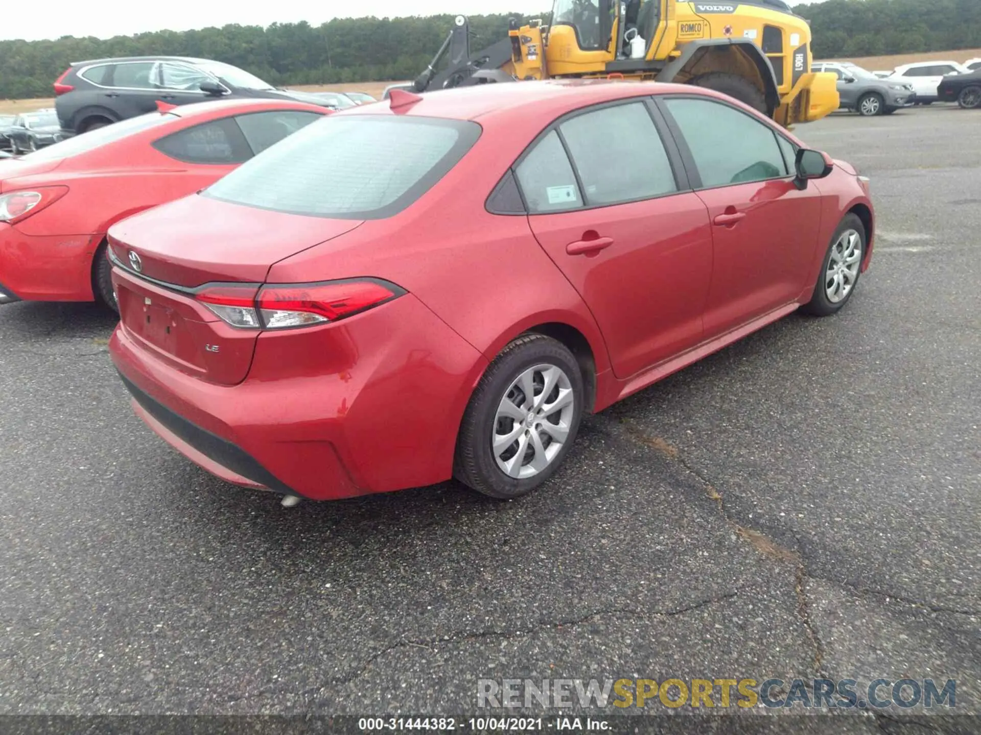 4 fotografías del automóvil dañado 5YFEPMAE8MP211686 TOYOTA COROLLA 2021